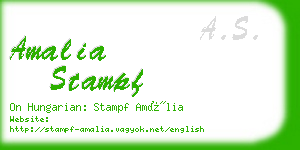 amalia stampf business card